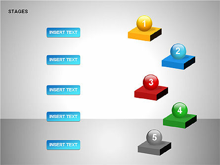 Collecte des diagrammes de scène, Diapositive 7, 00162, Schémas d'étapes — PoweredTemplate.com