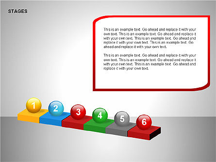 Montagem de diagramas de cenário, Deslizar 9, 00162, Diagramas de Etapas — PoweredTemplate.com