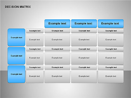 Decision Matrix, Slide 4, 00163, Matrix Charts — PoweredTemplate.com