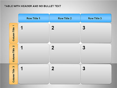 Shapes & Tables Collection, Slide 11, 00164, Tables — PoweredTemplate.com