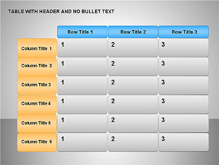 Shapes & Tables Collection, Slide 12, 00164, Tables — PoweredTemplate.com