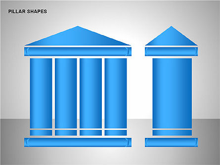 Pillar Shapes Collection, Slide 11, 00165, Shapes — PoweredTemplate.com