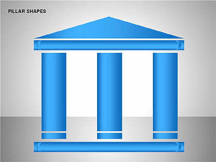 Pillar Shapes Collection, Slide 12, 00165, Shapes — PoweredTemplate.com