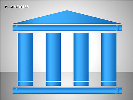 Collection de formes de pilier, Diapositive 15, 00165, Formes — PoweredTemplate.com
