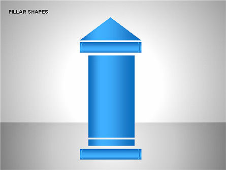 Pillar Shapes Collection, Slide 2, 00165, Shapes — PoweredTemplate.com