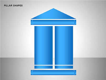 Pillar Shapes Collection, Slide 3, 00165, Shapes — PoweredTemplate.com