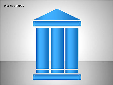 Pillar Shapes Collection, Slide 4, 00165, Shapes — PoweredTemplate.com