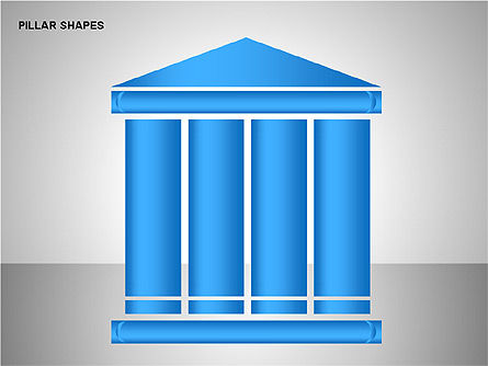 Pillar Shapes Collection, Slide 5, 00165, Shapes — PoweredTemplate.com