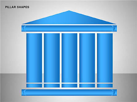Pillar Shapes Collection, Slide 6, 00165, Shapes — PoweredTemplate.com