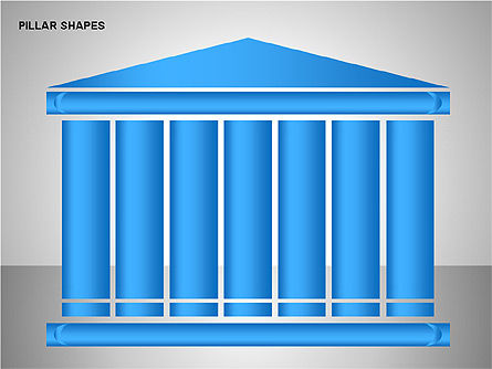Pillar Shapes Collection, Slide 8, 00165, Shapes — PoweredTemplate.com