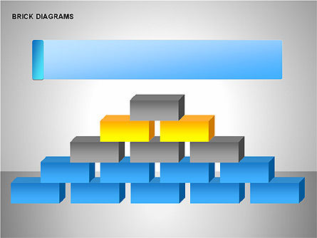 Brick diagramas coleção, Deslizar 2, 00166, Formas — PoweredTemplate.com