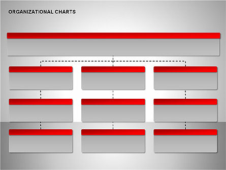 Organizational gráficos coleção, Deslizar 10, 00169, Organogramas — PoweredTemplate.com