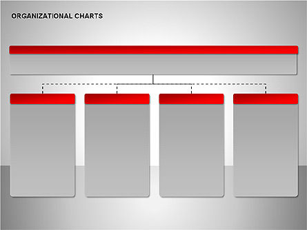 Organizational gráficos coleção, Deslizar 12, 00169, Organogramas — PoweredTemplate.com