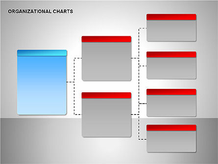 Organizational gráficos coleção, Deslizar 13, 00169, Organogramas — PoweredTemplate.com