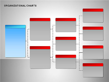 Organizational gráficos coleção, Deslizar 14, 00169, Organogramas — PoweredTemplate.com