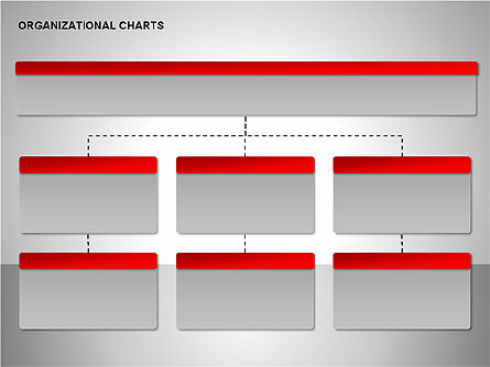 Organizational gráficos coleção, Deslizar 5, 00169, Organogramas — PoweredTemplate.com