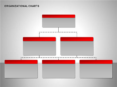 Organizational gráficos coleção, Deslizar 6, 00169, Organogramas — PoweredTemplate.com