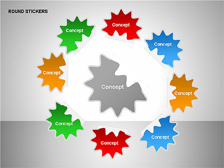 Recolección gratuita de pegatinas redonda, Diapositiva 13, 00172, Modelos de negocios — PoweredTemplate.com