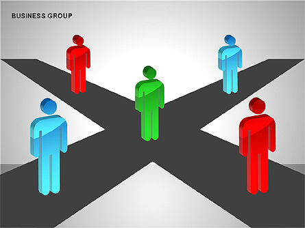 Business group diagrammen collectie, Dia 14, 00173, Businessmodellen — PoweredTemplate.com