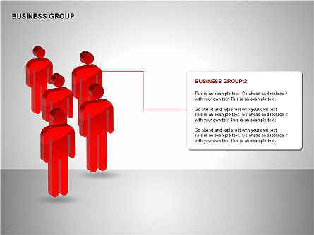 비즈니스 그룹 다이어그램 모음, 슬라이드 3, 00173, 비즈니스 모델 — PoweredTemplate.com