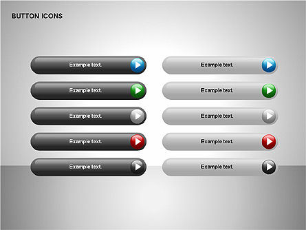 Colección de botones, Diapositiva 12, 00174, Iconos — PoweredTemplate.com