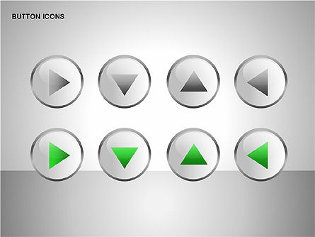 Buttons Collection, Slide 15, 00174, Icons — PoweredTemplate.com