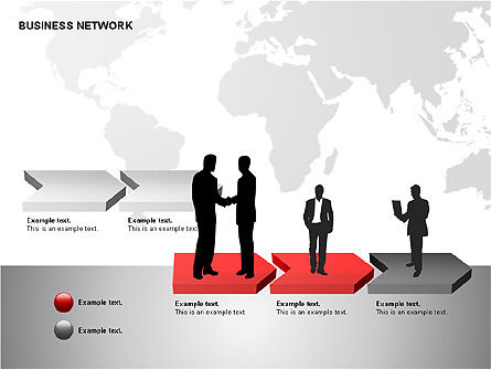 Diagramas de redes empresariales, Diapositiva 7, 00184, Modelos de negocios — PoweredTemplate.com