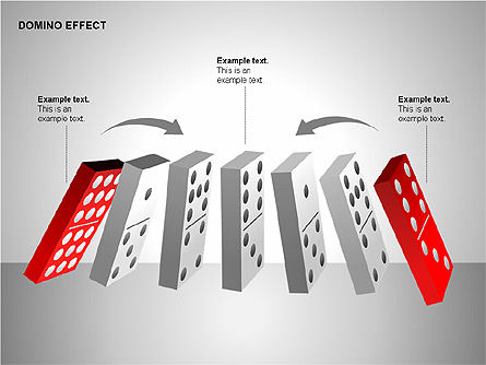 Gráficos de efectos Domino, Diapositiva 4, 00187, Diagramas de proceso — PoweredTemplate.com