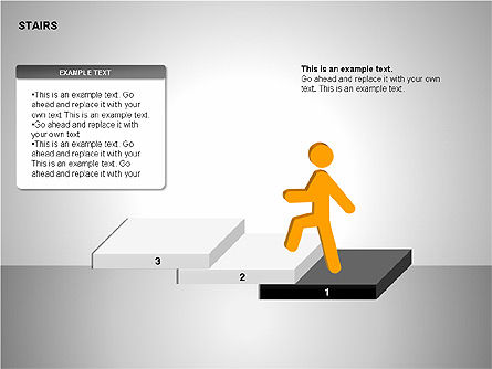 Escaleras Gráficas, Diapositiva 3, 00188, Diagramas de la etapa — PoweredTemplate.com