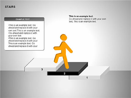 Escaleras Gráficas, Diapositiva 4, 00188, Diagramas de la etapa — PoweredTemplate.com