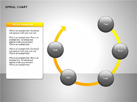 Spiral Tornado Chart Collection, Slide 3, 00190, Process Diagrams — PoweredTemplate.com