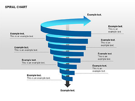 Collection de diagramme de tornade en spirale, Diapositive 6, 00190, Schémas de procédés — PoweredTemplate.com