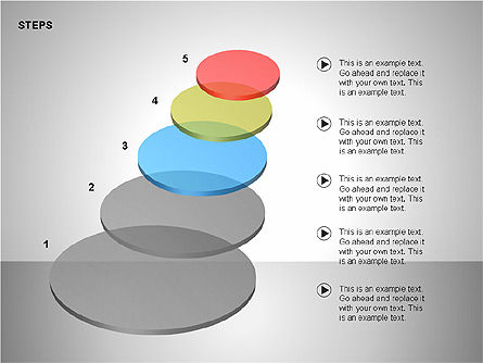 Etapes tableaux de scène, Diapositive 8, 00191, Schémas d'étapes — PoweredTemplate.com