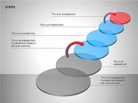 Gráficos de Etapas, Diapositiva 9, 00191, Diagramas de la etapa — PoweredTemplate.com