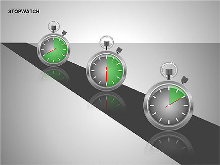 时间管理图, 幻灯片 14, 00193, 阶段图 — PoweredTemplate.com
