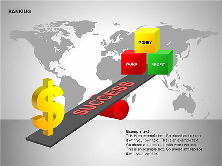投资图表和形状, 免费 PowerPoint模板, 00196, 商业模式 — PoweredTemplate.com