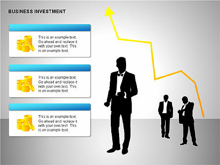 Diagrammes d'investissement d'entreprise, Diapositive 2, 00198, Modèles commerciaux — PoweredTemplate.com