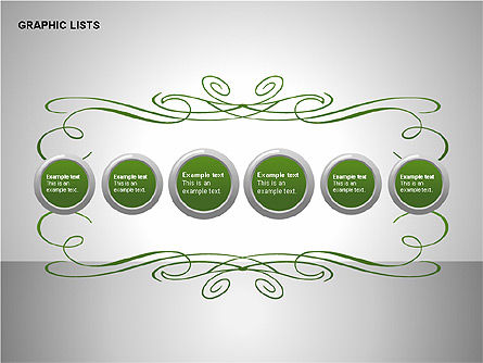 Collection de listes graphiques et icônes, Diapositive 16, 00200, Icônes — PoweredTemplate.com
