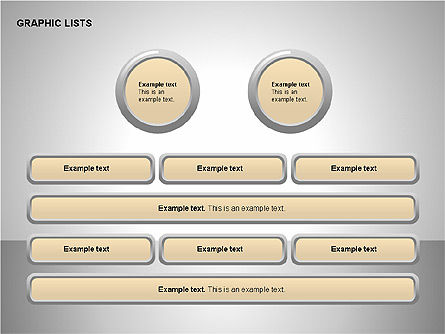 Liste e icone grafiche collezione, Slide 5, 00200, icone — PoweredTemplate.com