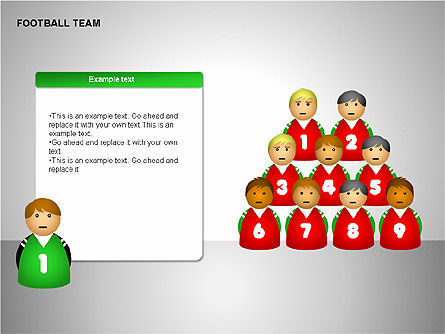 Formas del equipo de fútbol, Diapositiva 4, 00203, Formas — PoweredTemplate.com