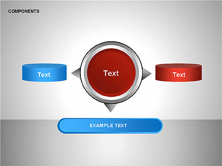 Diagrama de componentes, Diapositiva 3, 00206, Formas — PoweredTemplate.com
