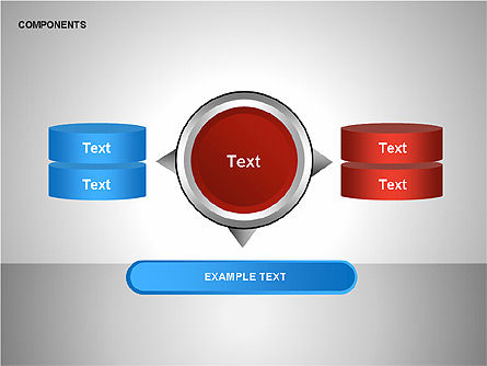 Diagram Komponen, Slide 4, 00206, Bentuk — PoweredTemplate.com