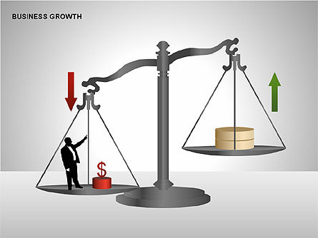 비즈니스 성과 성장 다이어그램, 슬라이드 3, 00212, 단계 도표 — PoweredTemplate.com