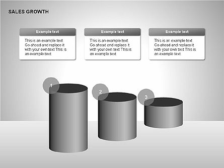 Diagrammes de croissance des ventes, Diapositive 2, 00213, Schémas d'étapes — PoweredTemplate.com