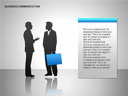 Diagramas de comunicação de negócios, Deslizar 2, 00215, Formas — PoweredTemplate.com