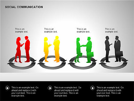 Formas de comunicación, Diapositiva 14, 00219, Formas — PoweredTemplate.com