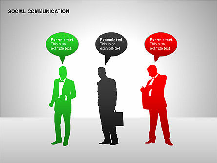 Communication Shapes, Slide 4, 00219, Shapes — PoweredTemplate.com