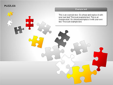 Puzzles with Pieces Diagrams, Slide 12, 00220, Puzzle Diagrams — PoweredTemplate.com