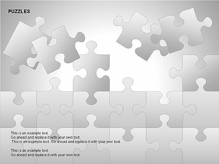 Puzzles avec des diagrammes de pièces, Diapositive 4, 00220, Schémas puzzle — PoweredTemplate.com