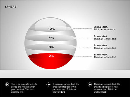 Diagramas de Esfera, Diapositiva 3, 00224, Diagramas de la etapa — PoweredTemplate.com